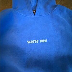White Fox Boutique Blue Hoodie M/L